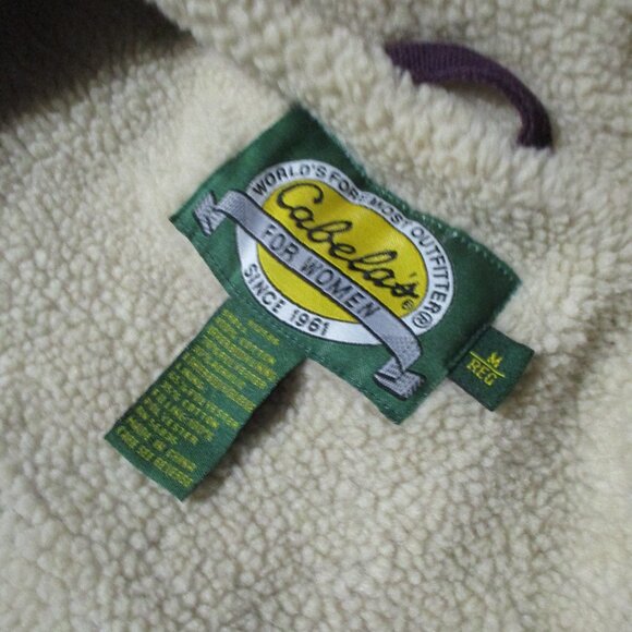 Womens Cabela’s Purple Chore Work Coat Sz Medium Barncore Farmcore Streetwear - Picture 4 of 11